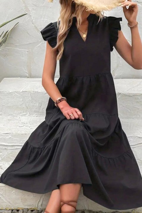 Фустан VIOLFEGA BLACK, Боја: црна, IVET.MK - Твојата онлајн продавница