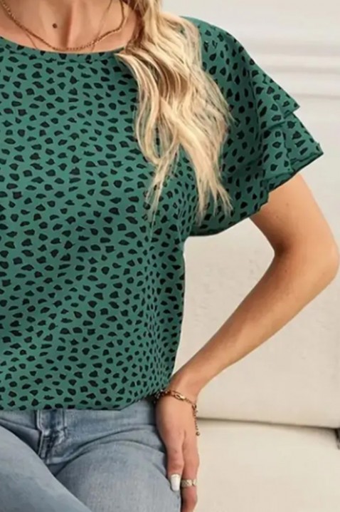 Женска блуза ENZILVA GREEN, Боја: зелена, IVET.MK - Твојата онлајн продавница