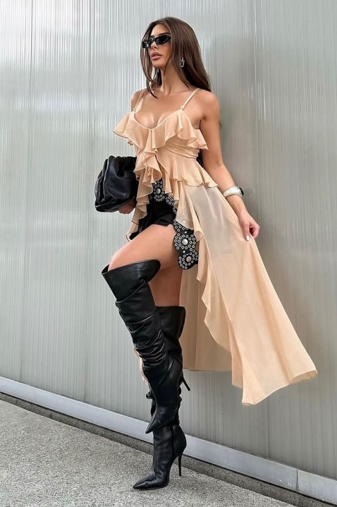 Туника NUXELVA BEIGE, Боја: беж, IVET.MK - Твојата онлајн продавница