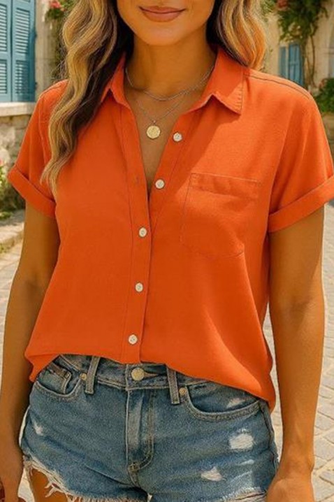 Женска кошула ILORZA ORANGE, Боја: портокалова, IVET.MK - Твојата онлајн продавница
