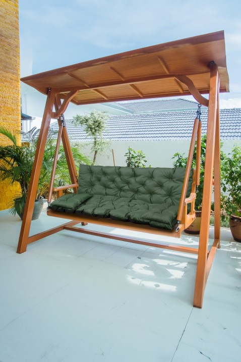 Перница за градинарска клупа/лулашка 3 во 1 TREXY GREEN 100x60x50 cm, Боја: зелена, IVET.MK - Твојата онлајн продавница