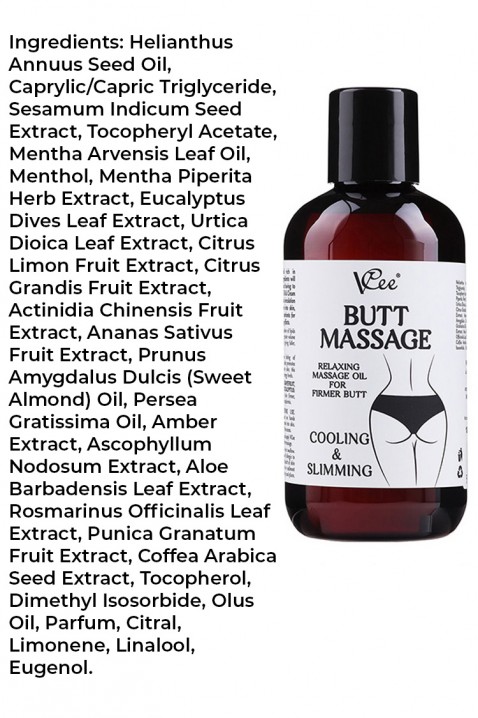 Крема за масажа на задник VCee BUTT MASSAGE RELAXING OILIVET.MK - Твојата онлајн продавница