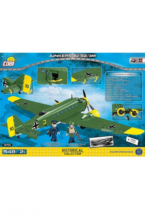 Конструктор Коби авион junkers JU-52/3M - делови 548IVET.MK - Твојата онлајн продавница