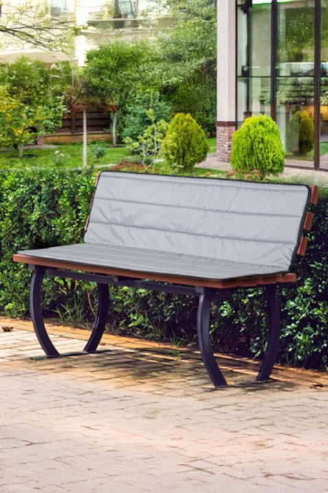 Градинарска перница за клупа MONETRY 100x50x50 cm, Боја: сива, IVET.MK - Твојата онлајн продавница