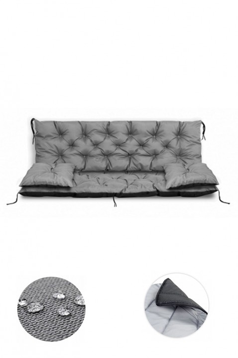 Перниче за градинарска нишалка DROLMY GRAY 150x60x50 cm, Боја: сива, IVET.MK - Твојата онлајн продавница