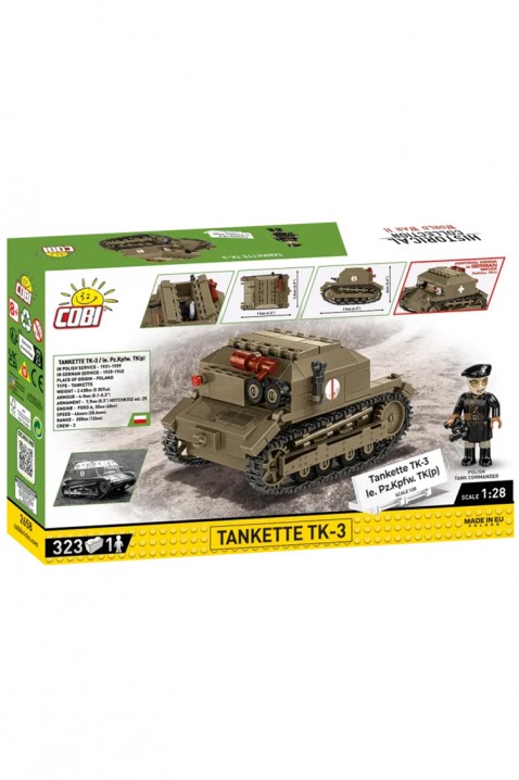 Конструктор Cobi тенк TK-3 - 323 парчињаIVET.MK - Твојата онлајн продавница