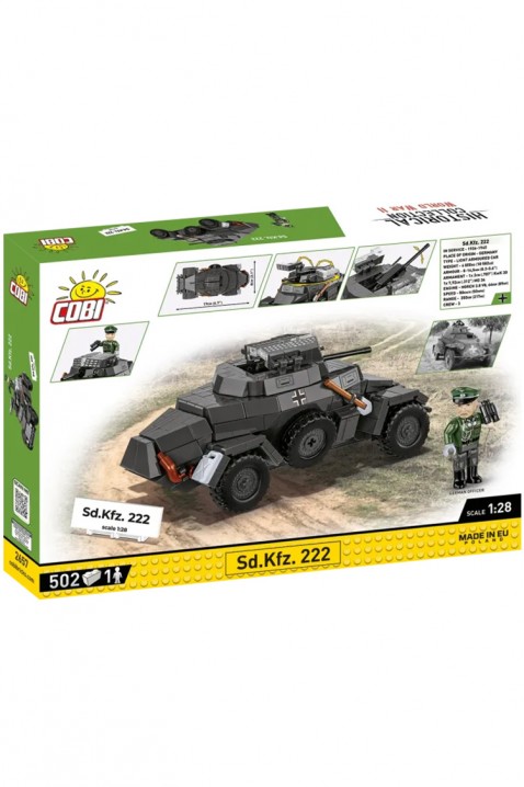 Конструктор Cobi автомобил Sd.Kfz. 222 - 502 парчињаIVET.MK - Твојата онлајн продавница