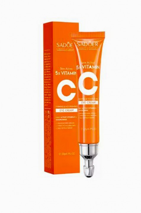 Крем за осветлување на пределот околу очите SADOER Vitamin C Brightening Eye CreamIVET.MK - Твојата онлајн продавница