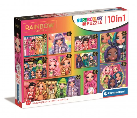 Детската сложувалка Clementoni 10 во 1 - Rainbow HighIVET.MK - Твојата онлајн продавница
