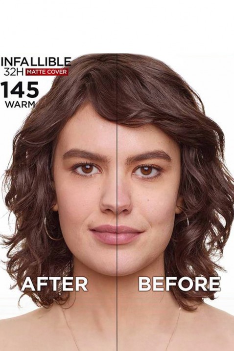 Пудра L’Oréal Paris Infallible 32H Matte Cover 145IVET.MK - Твојата онлајн продавница