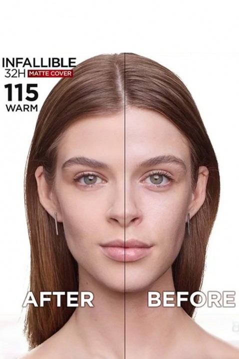 Пудра L’Oréal Paris Infallible 32H Matte Cover 115IVET.MK - Твојата онлајн продавница