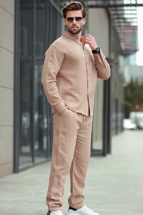 Машка кошула MIRVOLZO BEIGE, Боја: беж, IVET.MK - Твојата онлајн продавница