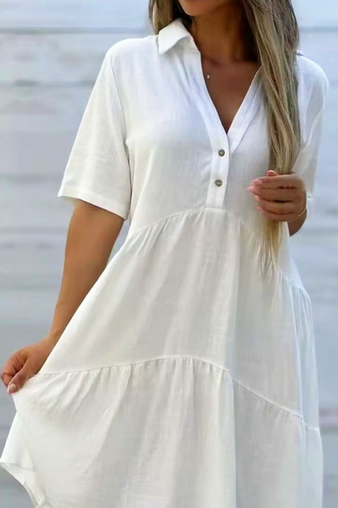 Фустан AZOLRA WHITE, Боја: бела, IVET.MK - Твојата онлајн продавница