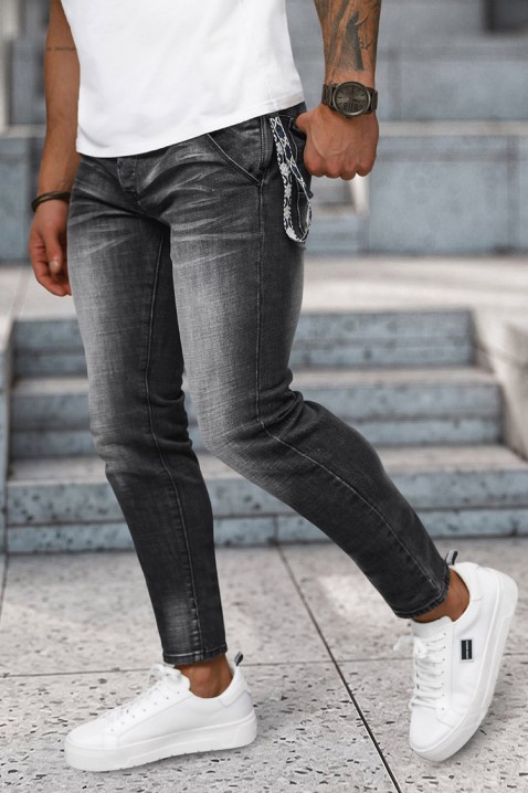 Фармерки DENIMZO BLACK, Боја: црна, IVET.MK - Твојата онлајн продавница