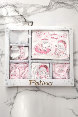 комплет за новороденчиња од 10 парчиња CAMITRI PINK