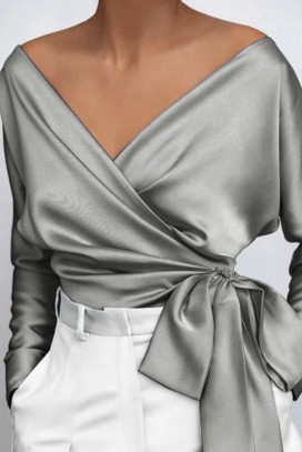 женска блуза BORSETA GREY