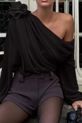 женска блуза AMOLSINA BLACK