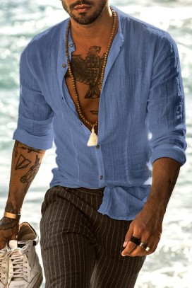 машка кошула FENDORO BLUE