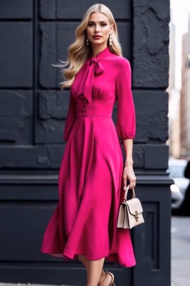 фустан ZARPOLFA FUCHSIA