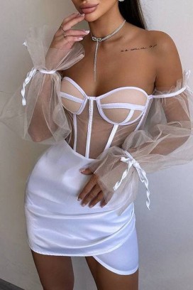 фустан MIRVOLZA WHITE